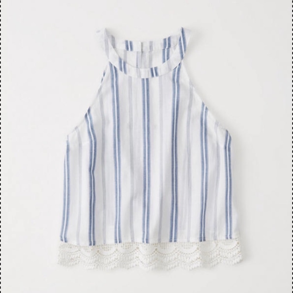 Lace Hem Tank Top Abercrombie XXS